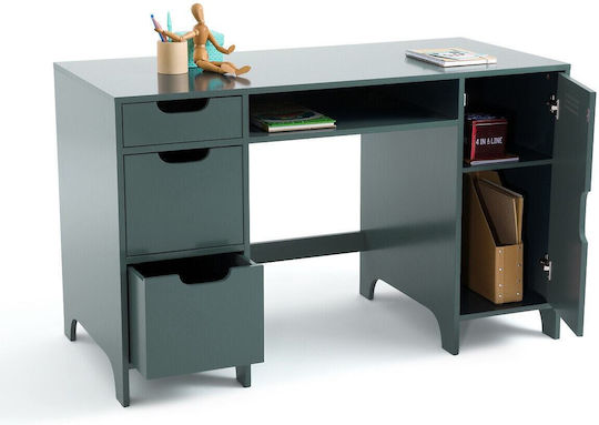 Kinder Schreibtisch Asper Grün 57x120x74cm