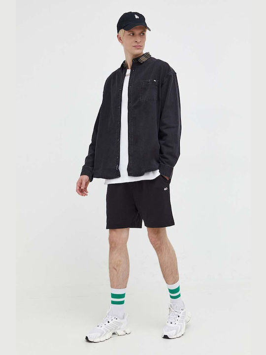 Vans Ανδρικό Πουκάμισο Μακρυμάνικo Τζιν Μαύρο