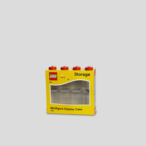 LEGO Παιδικό Κουτί Αποθήκευσης από Πλαστικό Display Case 8 Mini Figures Κόκκινο 19.1x18.4x18.4cm