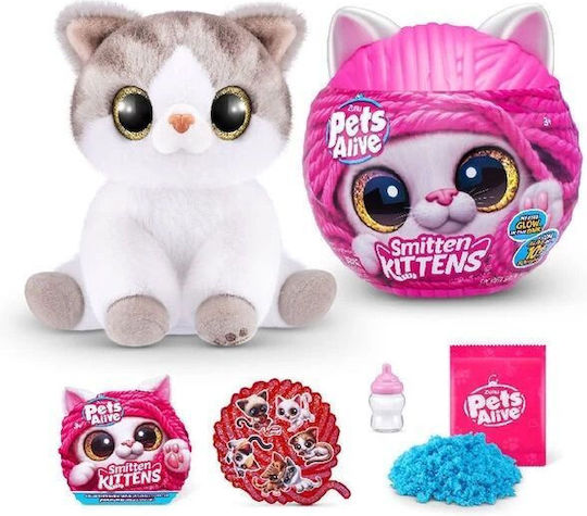 Zuru Pets Alive Smitten Kittens Изненада за 3+ Години 20 см Миниатюри за Игри