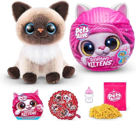Zuru Pets Alive Smitten Kittens Изненада за 3+ Години 20 см Миниатюри за Игри