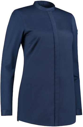Le Nouveau Chef Coat Chef Female Blue with Long Sleeve Jolie
