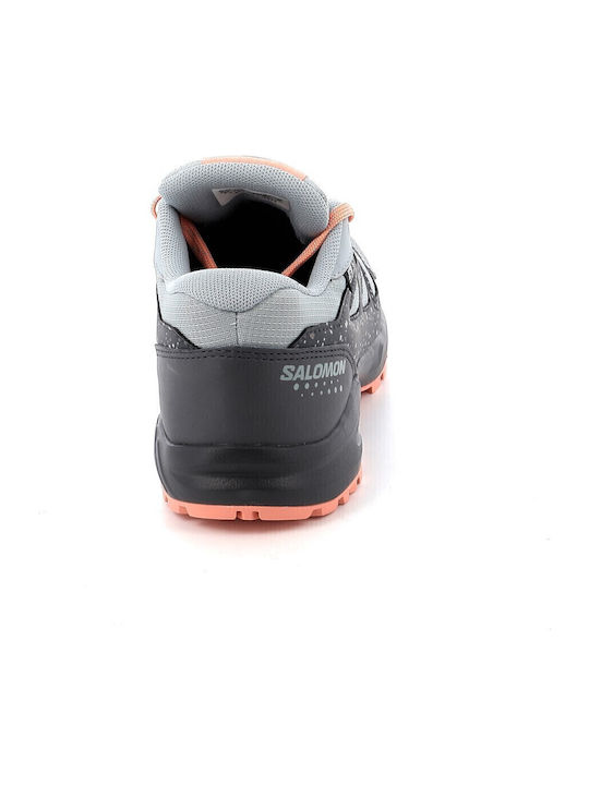 Waterproof Kids Sports Shoes Running with Laces Gray