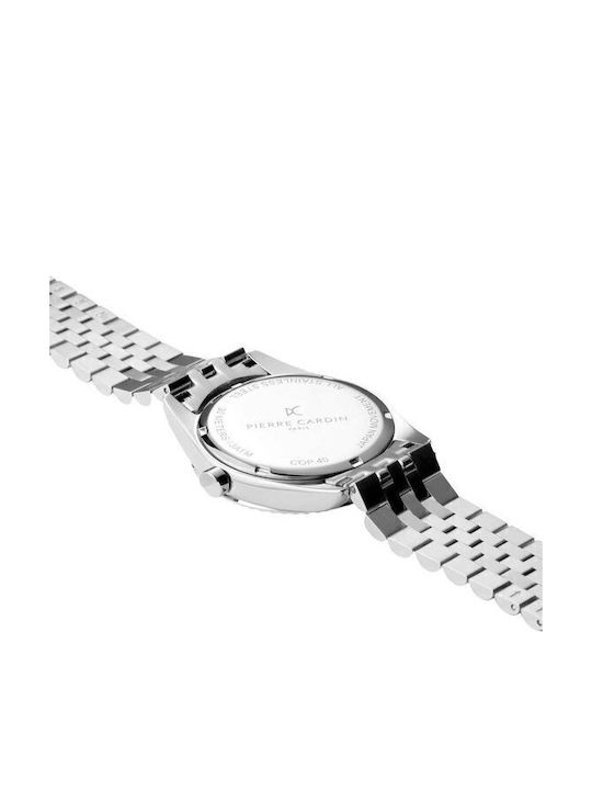 Pierre Cardin Men's Watch Battery with Silver Metal Bracelet