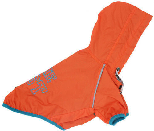 Glee Hundemantel Wasserdicht Orange mit Rückenlänge 33 cm.