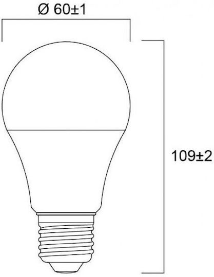 Sylvania Λάμπα LED 8W για Ντουί E27 Φυσικό Λευκό