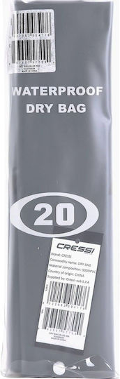 CressiSub Waterproof Bag Shoulder Bag Dry Bag Grey Gray