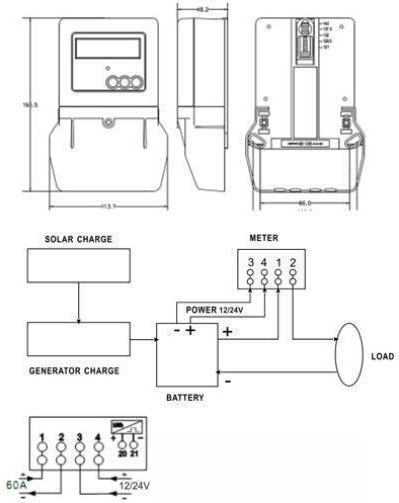 DJSO-L08 YTL Impulszähler Elektrischer Messgeräte Wandmontage Digital Einphasig 60A 24V 02.037.0020