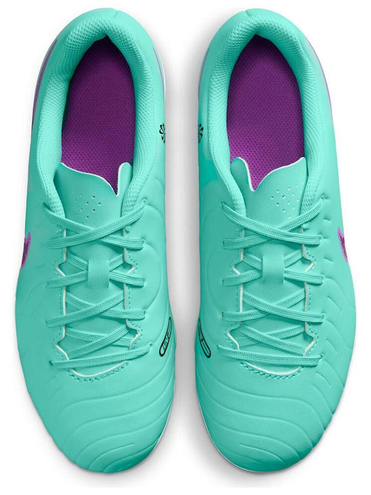 Nike Papuci de fotbal pentru copii Legend 10 Club Molded Turquoise