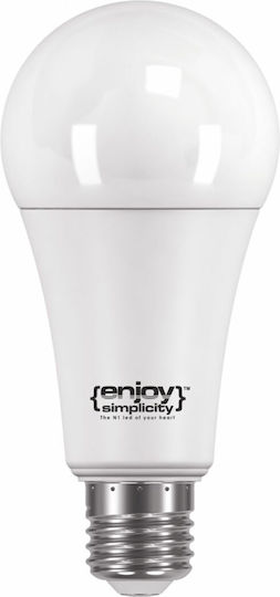Elvhx LED Bulb 20W 70mm for Socket E27 and Shape A60 Warm White 2452lm