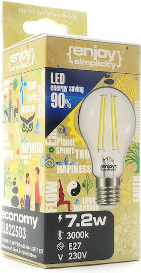 Elvhx Λάμπα LED 8W για Ντουί E27 και Σχήμα A60 Φυσικό Λευκό 1060lm