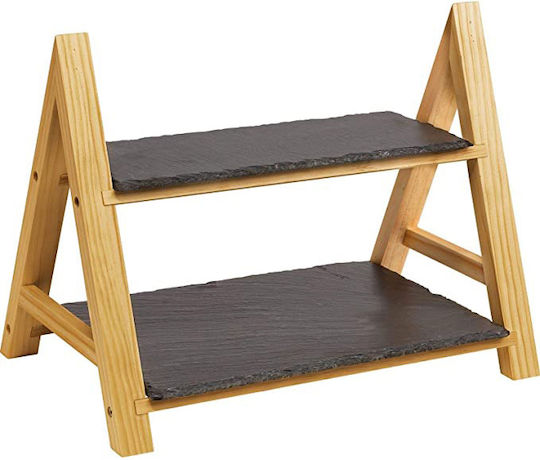 Westmark Πέτρινη Εταζέρα 2 Ορόφων Ø35.5xY27cm Π22xΜ22xΥ27cm