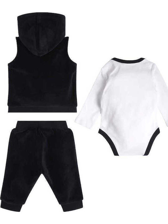 Guess Set Babystrampler Ärmellos mit Hose Marineblau 3Stück
