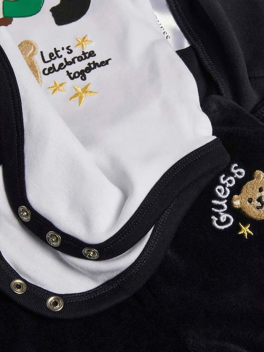Guess Set Babystrampler Ärmellos mit Hose Marineblau 3Stück