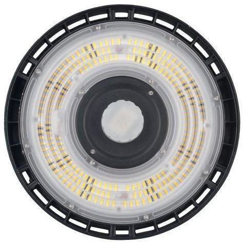 Elvhx UFO High Bay Commercial Bell Light 200W Cool White 27000lm with Built-in LED Black Ø9xH16.6cm