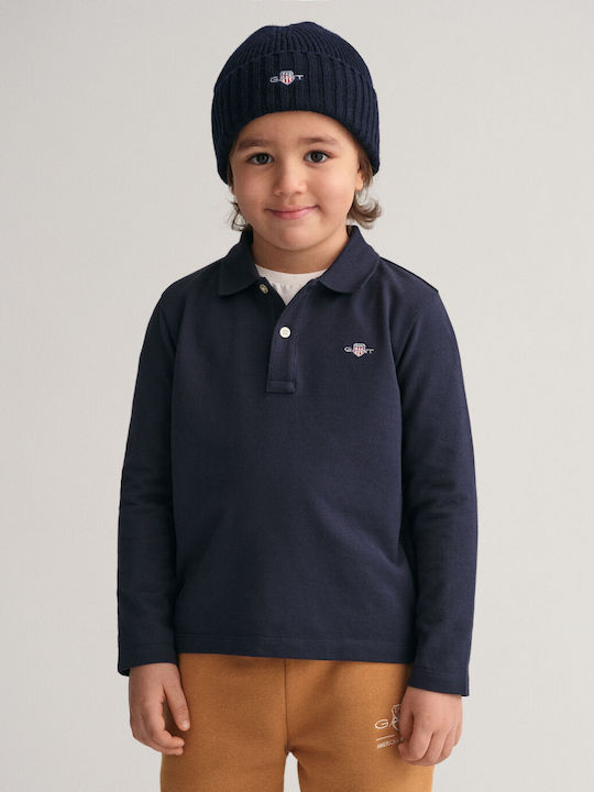 Gant Kids Polo Long Sleeve Blue