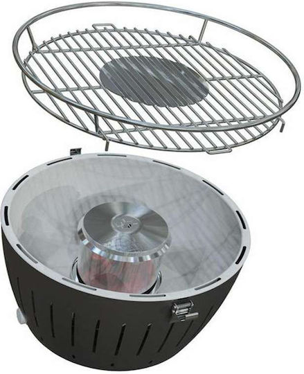 LotusGrill G280 Rostfreier Stahl Tragbar Holzkohlegrill mit Deckel 25.8cmx25.8cm