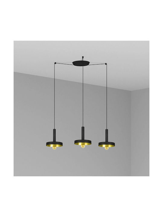 Faro Barcelona Pendant Light Three-Light for Socket E27 Black