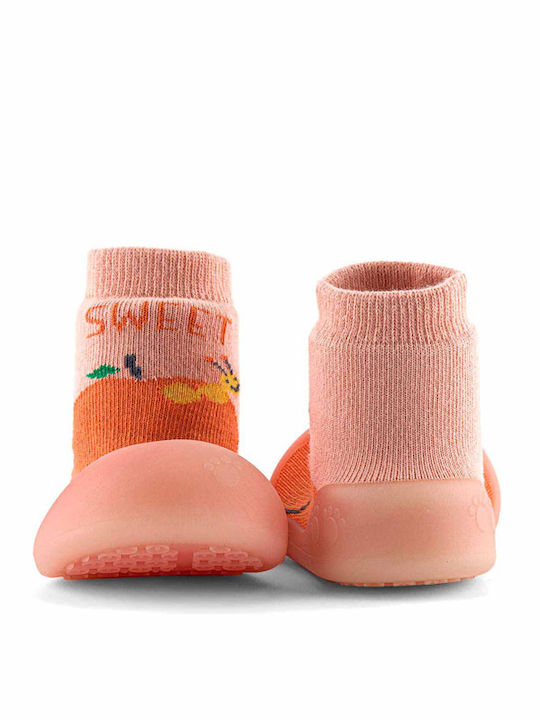 BigToes Παιδικές Καλτσοπαντόφλες Ροζ