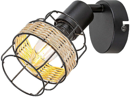 Rabalux Indiana Single Spot with Socket E14 in Black Color