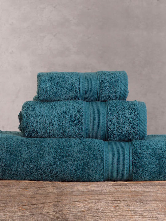 Rythmos Bath Towel Set 3pcs Ilussion Grey-green Weight 480gr/m²