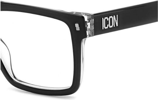 Dsquared2 Plastic Eyeglass Frame Black 00127C5