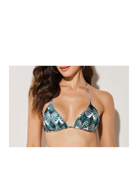 Padded Bikini Set Triangle Top & Slip Bottom Turquoise