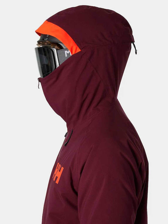 Helly Hansen Powderface 65750-658 Ανδρικό Μπουφάν για Σκι & Snowboard Κόκκινο