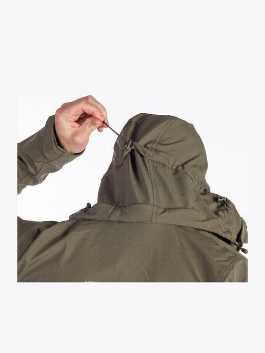 Χειμωνιάτικο Μπουφάν Softshell Αδιάβροχο και Αντιανεμικό Πράσινο