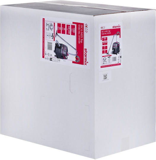 Starmix ISC L-1425 Staubsauger Flüssigkeiten / Feststoffe 1400W mit Kunststoff Behälter 73Es