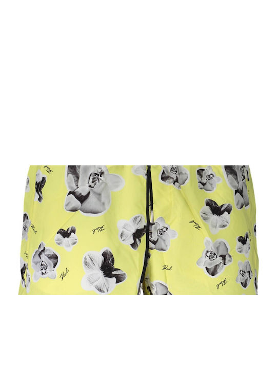 Men's Swimwear Shorts Yellow Floral