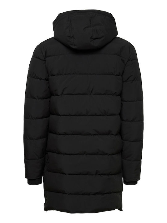 Casual Friday Men's Winter Parka Jacket Black