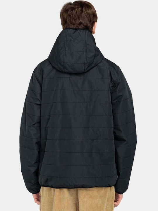 Зимно Мъжко Яке Puffer Водоустойчиво Черно