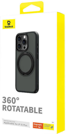 Baseus Series 360 Full Cover Silicon 1mm Magnetic Negru (iPhone 15 Plus / 16 Plus)