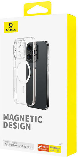Baseus Os-lucent Задна корица Пластмаса Магнитен Прозрачен (iPhone 15 Plus)