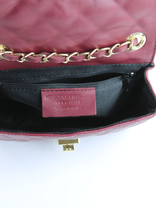 Passaggio Leather Leather Women's Bag Crossbody Burgundy