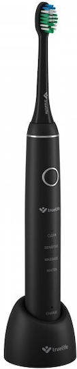 TrueLife SonicBrush Compact Duo Electric Toothbrush with Timer and Travel Case Black / White