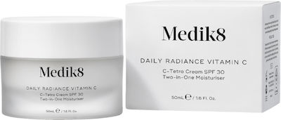 Medik8 Κρέμα Προσώπου Ημέρας με SPF30 για Ενυδάτωση, Ατέλειες & Πανάδες με Υαλουρονικό Οξύ & Βιταμίνη C 50ml