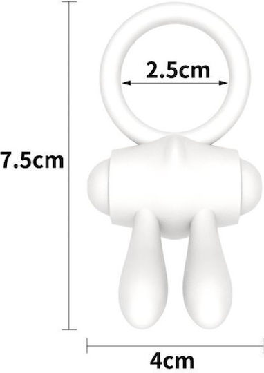 Lovetoy Power Clit Cockring White