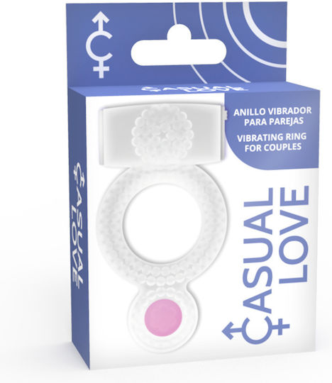 Love Casual Ring Vibrating Double Pleasure Transparent