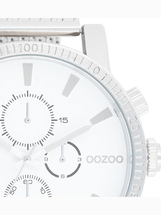 Oozoo Timepieces Women's Watch with Silver Metal Bracelet