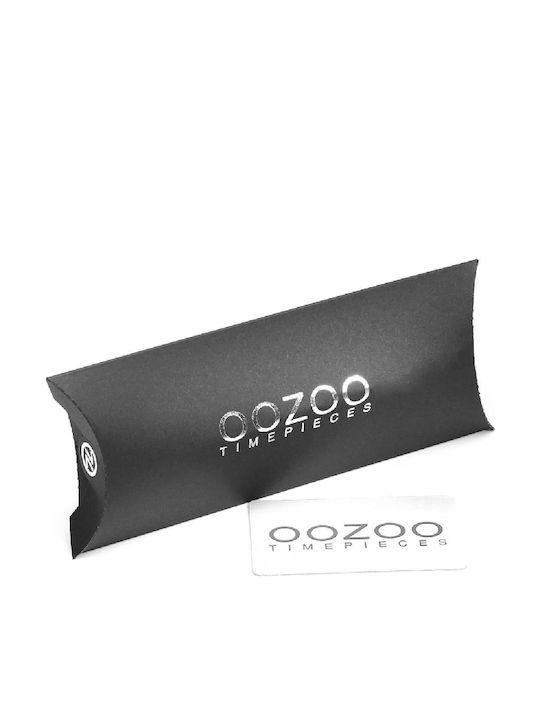 Oozoo Timepieces Γυναικείο Ρολόι 48mm Μπαταρίας με Μαύρο Μεταλλικό Μπρασελέ
