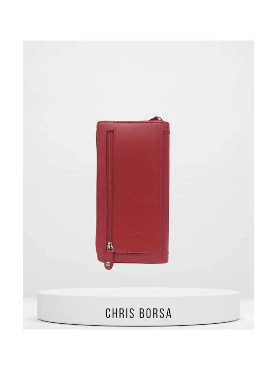 Chris Borsa Frauen Brieftasche Klassiker Rot