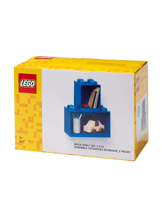 Kids Shelf Wall Mount Blue 21.1x21.1x31.8cm