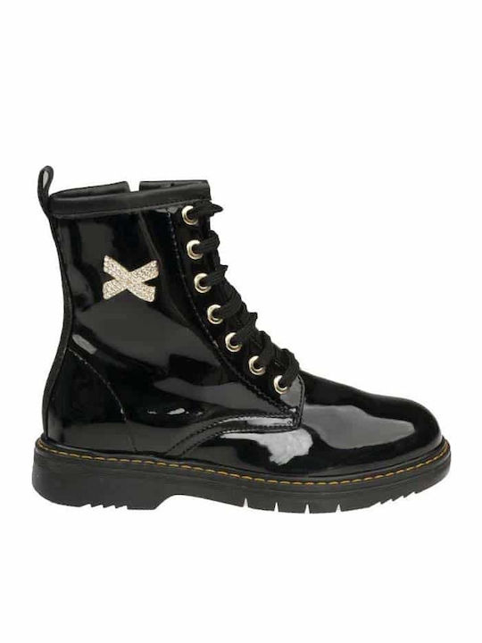 Anatomisch Kinderstiefel mit Reißverschluss Schwarz