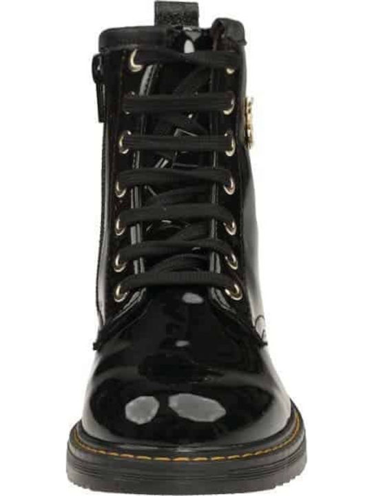 Anatomisch Kinderstiefel mit Reißverschluss Schwarz