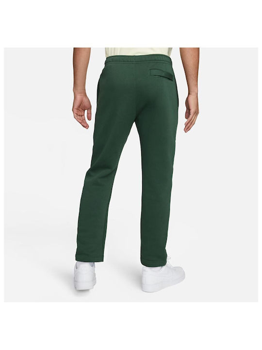 Nike Sportswear Club Men's Fleece Sweatpants with Rubber Green