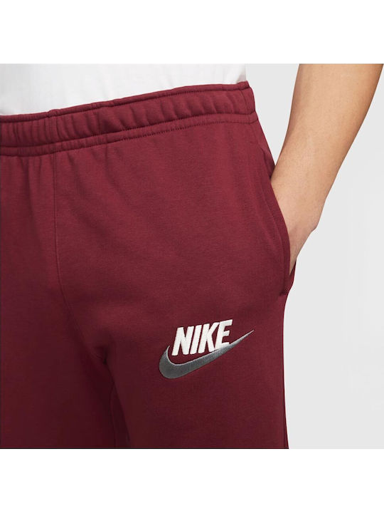 Pantaloni de trening cu Elastic Burgundy