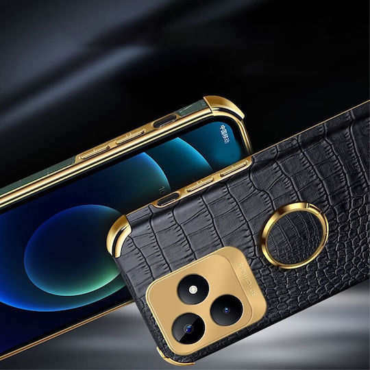 Crocodile Back Cover Σιλικόνης Κίτρινο (Realme C51)