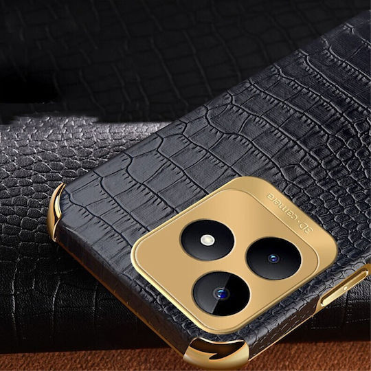 Crocodile Back Cover Σιλικόνης Κίτρινο (Realme C51)